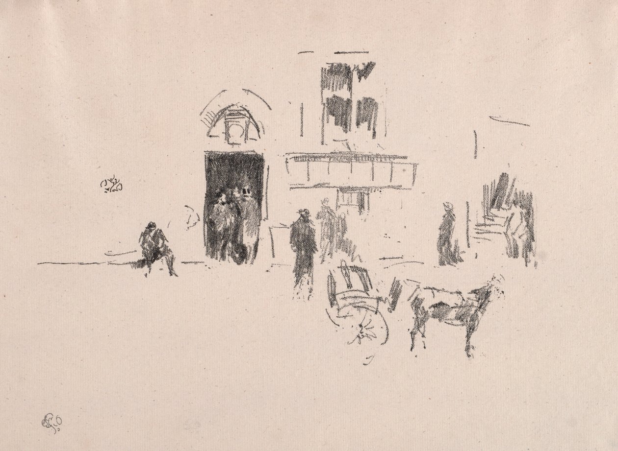 The Gaiety Stage Door, 1879. tekijältä James Abbott McNeill Whistler