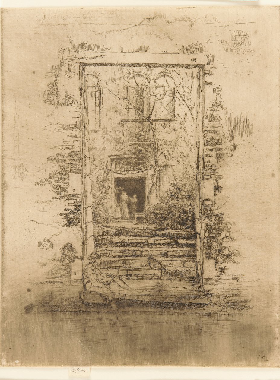 Puutarha, 1879-1880. tekijältä James Abbott McNeill Whistler