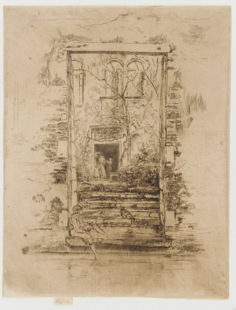 Puutarha, 1879-1880. tekijältä James Abbott McNeill Whistler