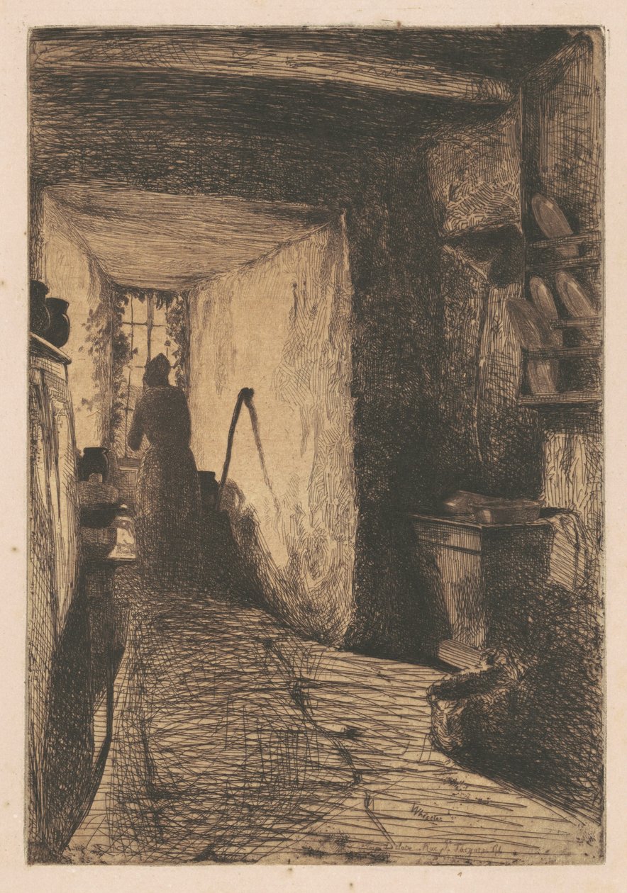 Keittiö, 1858. tekijältä James Abbott McNeill Whistler