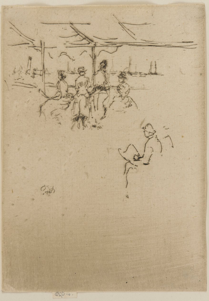 Laskeutumislava, lehmät, 1887. tekijältä James Abbott McNeill Whistler