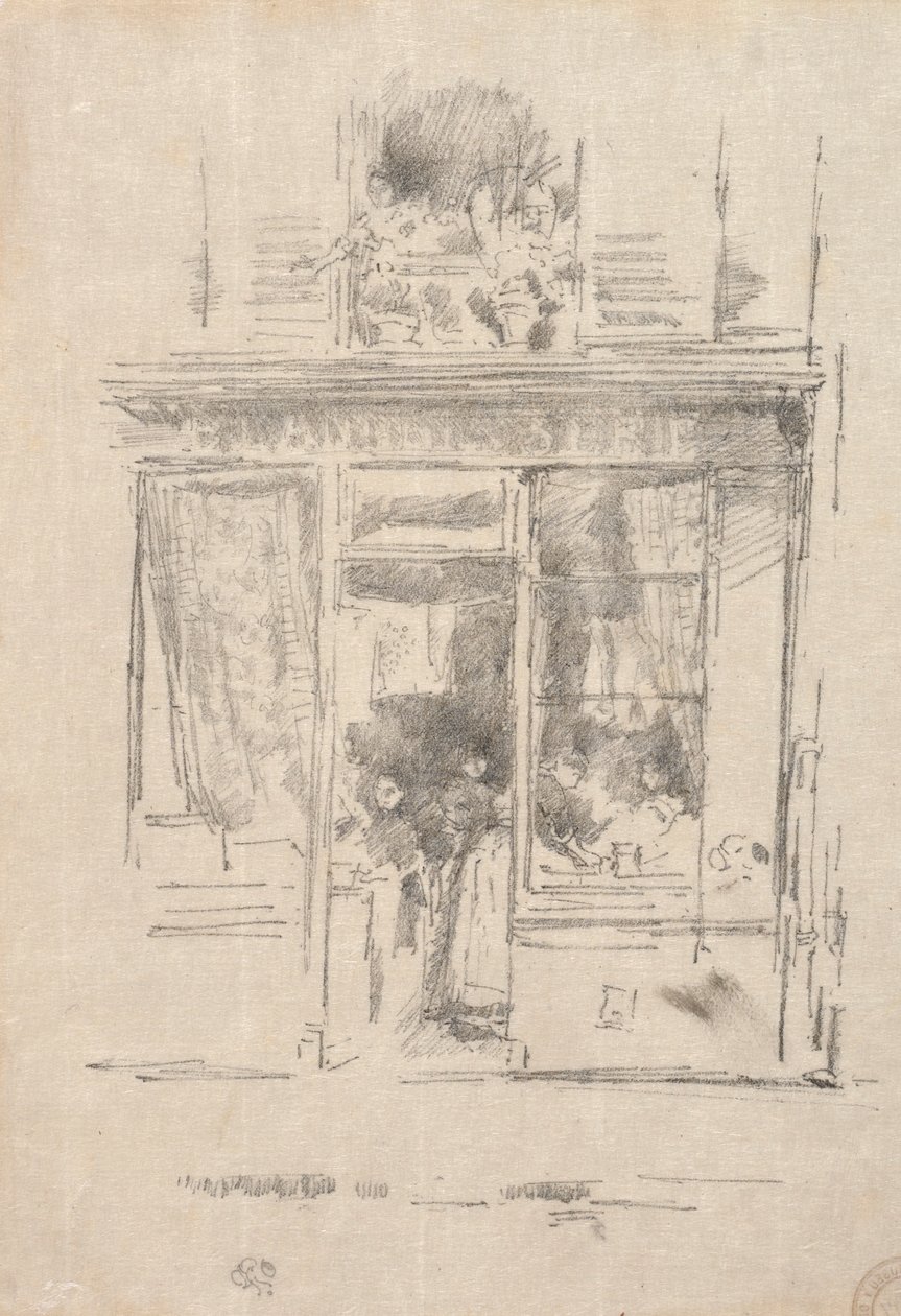 The Laundress - La Laundress of Place Dauphine, 1894. tekijältä James Abbott McNeill Whistler