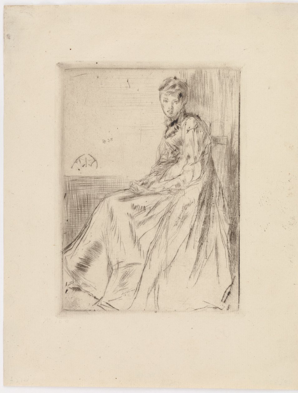 Kirje Maud, istuu, 1873. tekijältä James Abbott McNeill Whistler