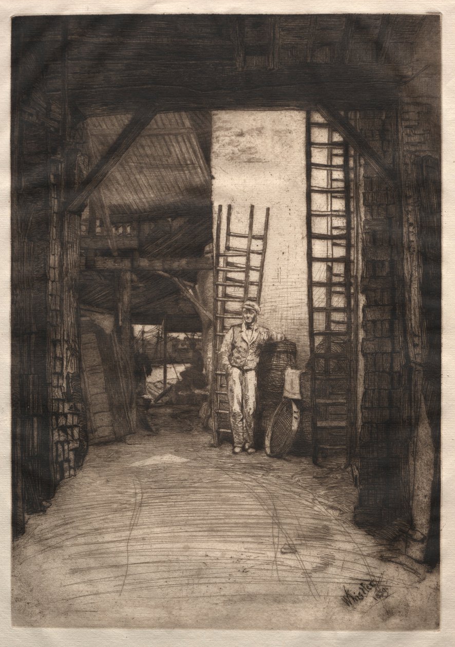Kalkinpolttaja, 1859. tekijältä James Abbott McNeill Whistler