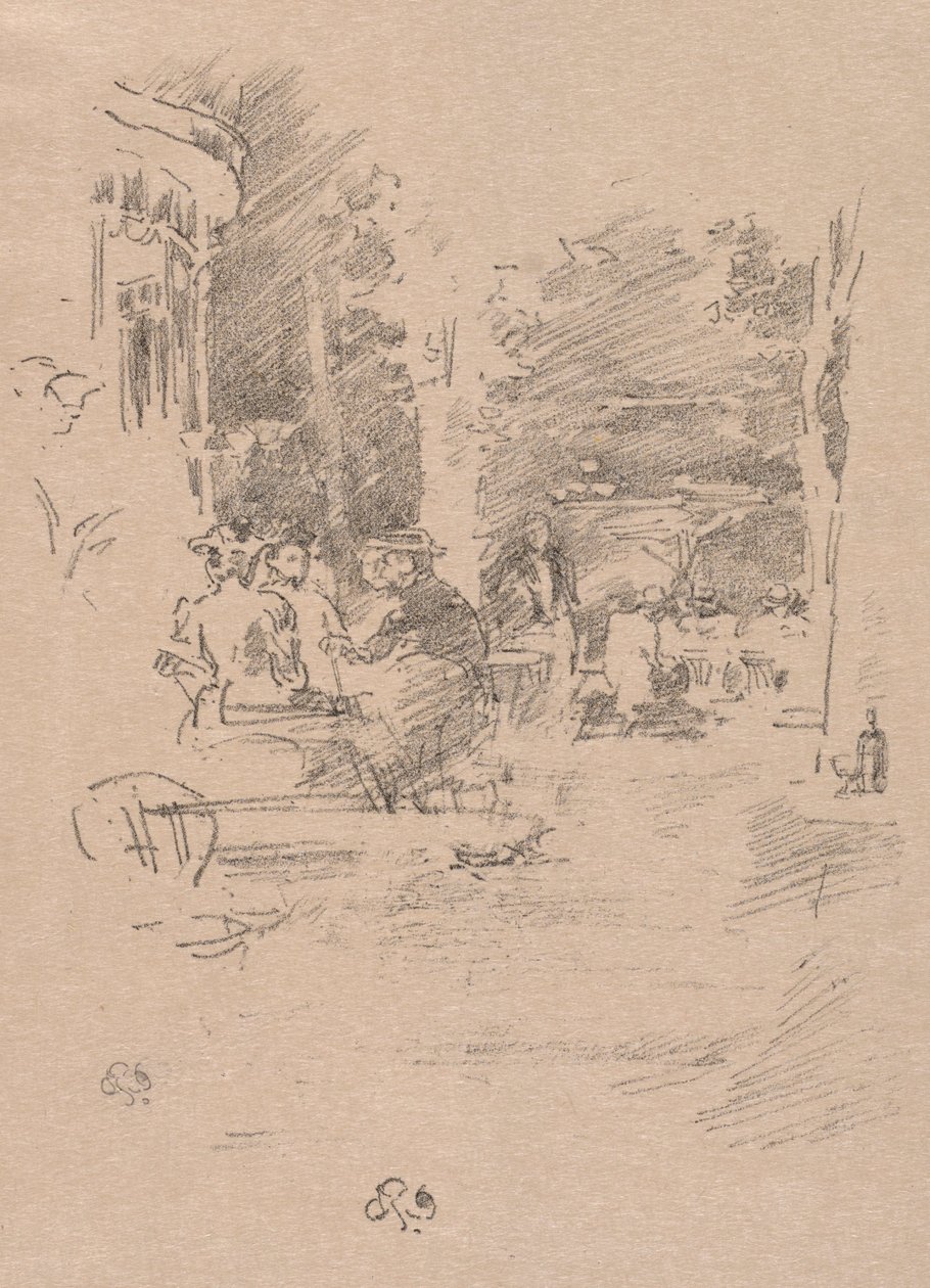Pieni kahvila metsässä, 1894. tekijältä James Abbott McNeill Whistler