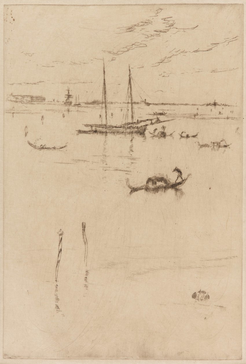 Pieni laguuni, 1879-1880. tekijältä James Abbott McNeill Whistler