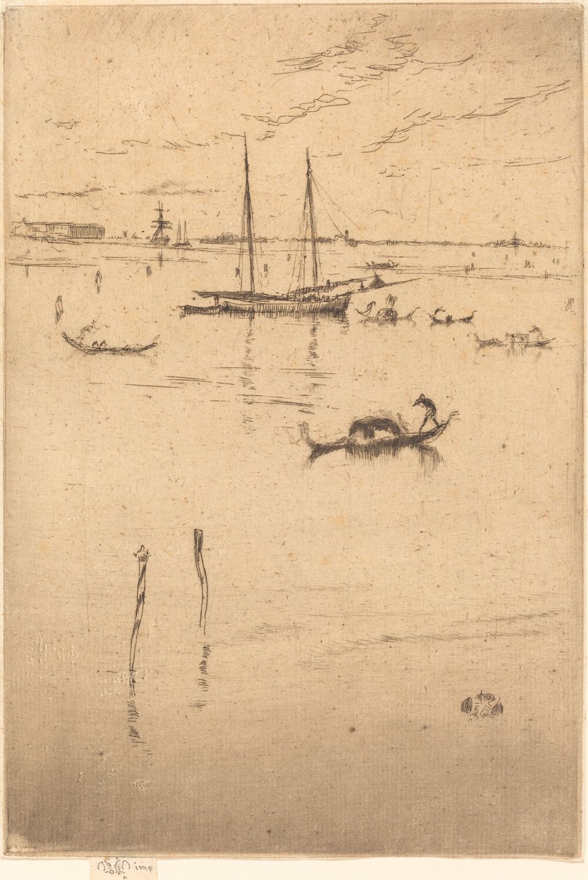 Pieni laguuni, 18791880. tekijältä James Abbott McNeill Whistler