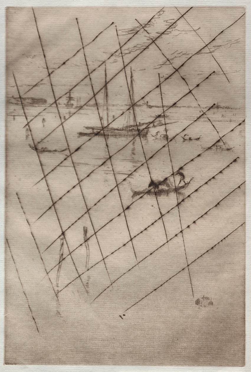 Pieni laguuni, 1880. tekijältä James Abbott McNeill Whistler