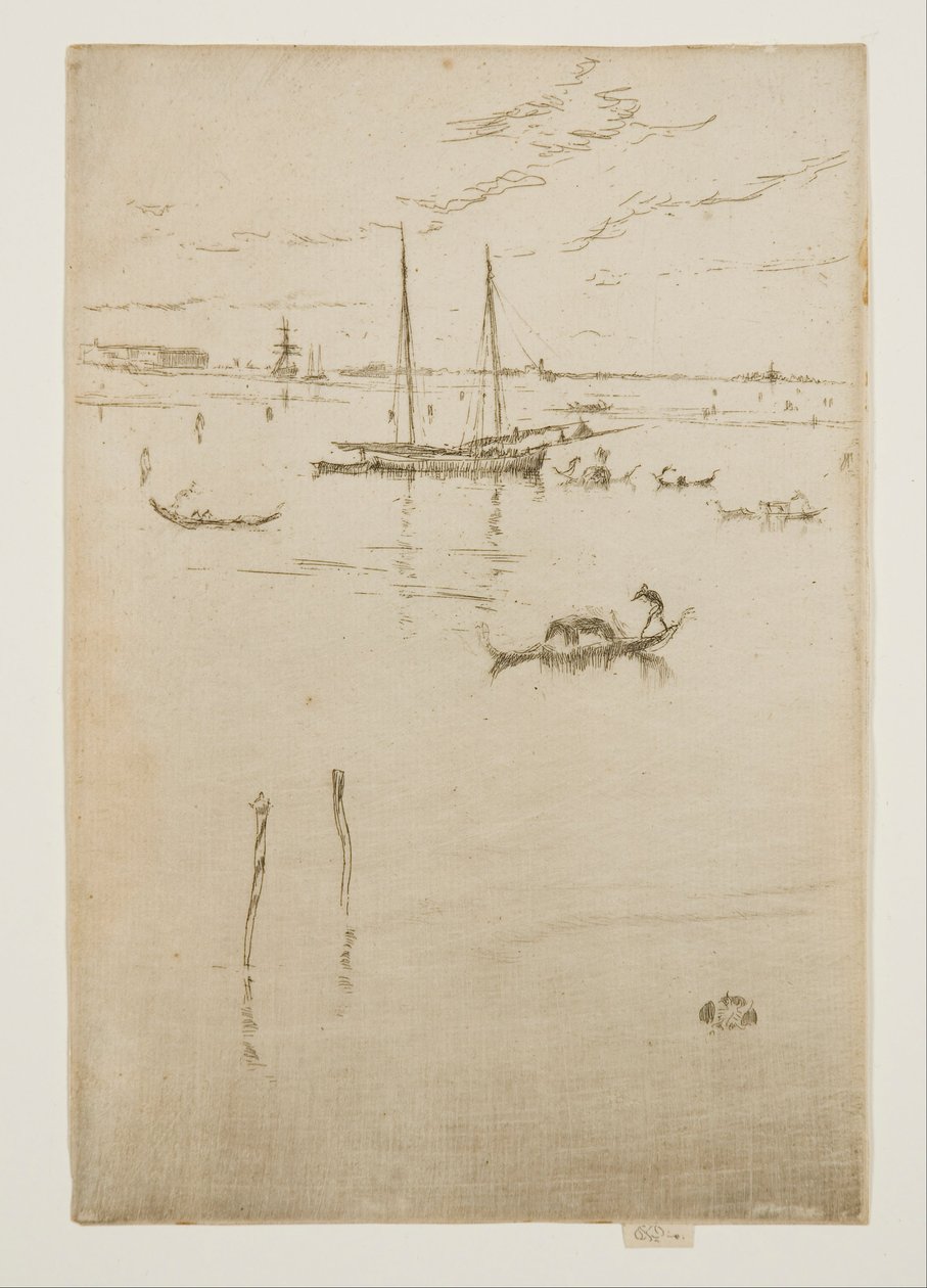 Pieni laguuni, kahdestatoista etsauksesta, joka tunnetaan myös nimellä Ensimmäinen Venetsian sarja tekijältä James Abbott McNeill Whistler