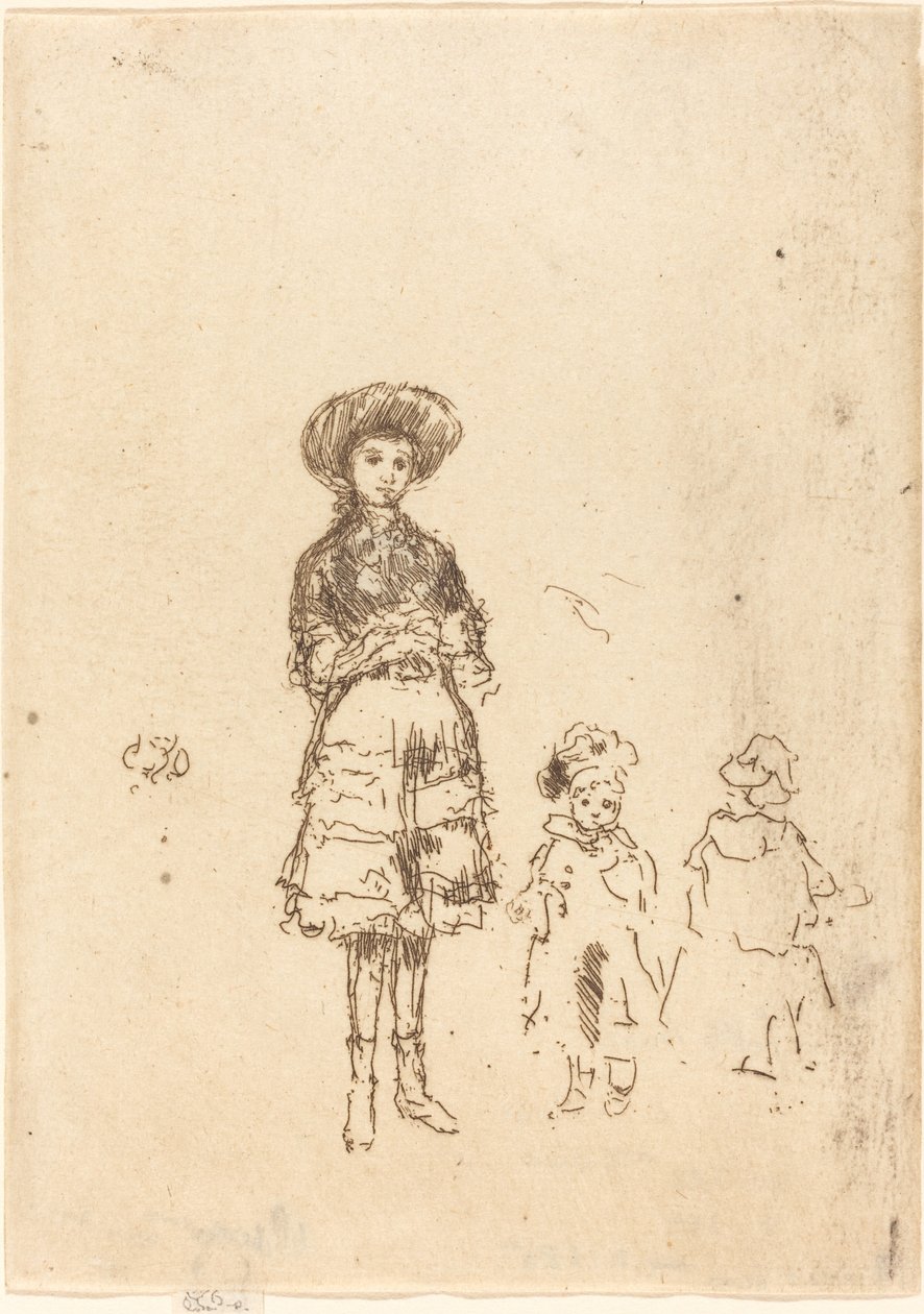 Pieni sairaanhoitaja, n. 18861888. tekijältä James Abbott McNeill Whistler