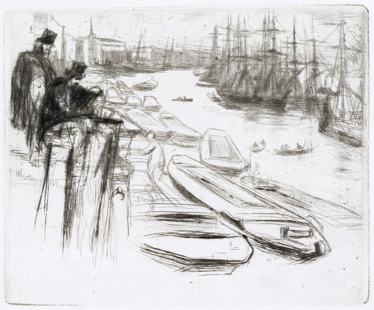 Pieni allas, nro 1 (etsaus) tekijältä James Abbott McNeill Whistler