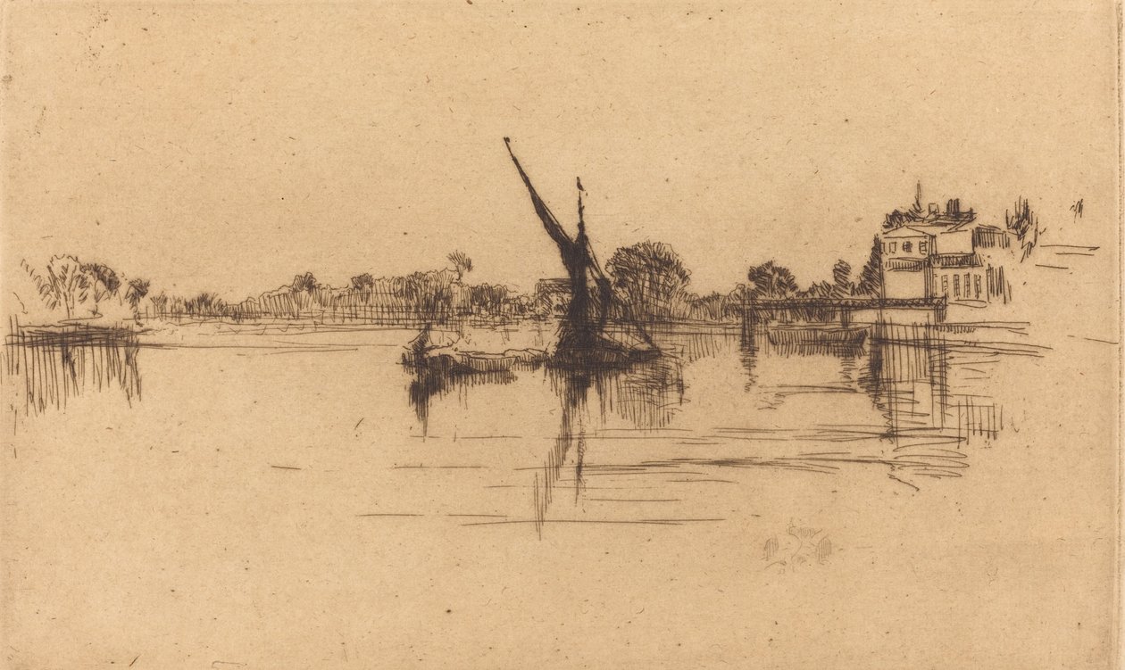 Pikku Putney, nro II, 1879. tekijältä James Abbott McNeill Whistler