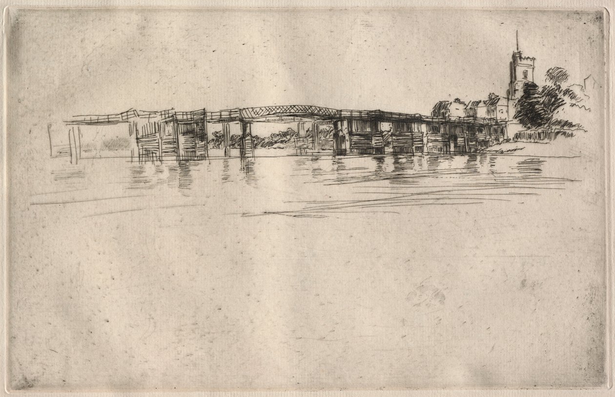 Pikku Putney nro 1, 1879. tekijältä James Abbott McNeill Whistler