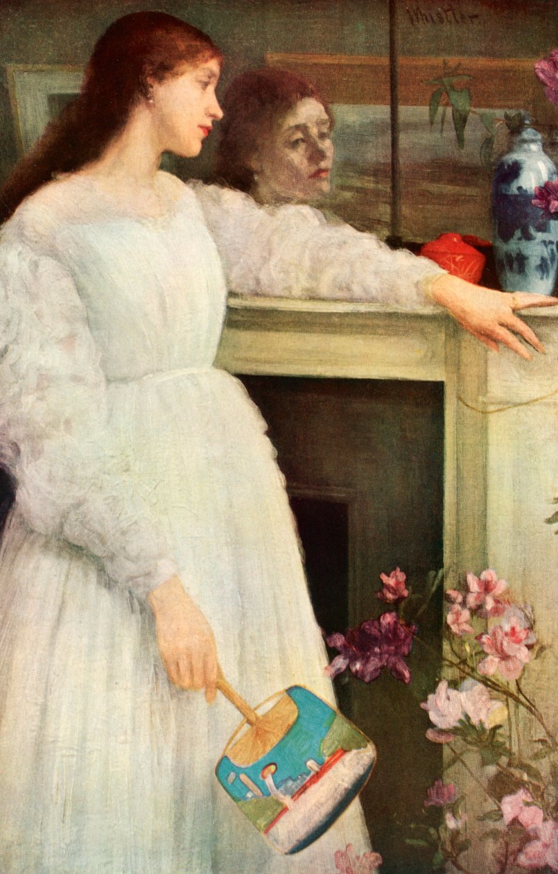 Pieni valkoinen tyttö, kirjalautanen tekijältä James Abbott McNeill Whistler