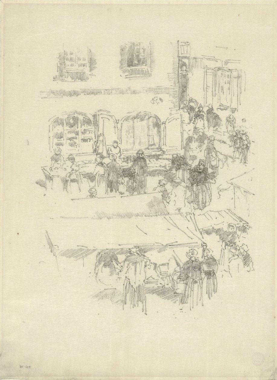Markkinapaikka, Vitre tekijältä James Abbott McNeill Whistler