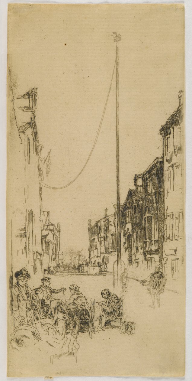 Masto, 1880 (etsaus paperille) tekijältä James Abbott McNeill Whistler