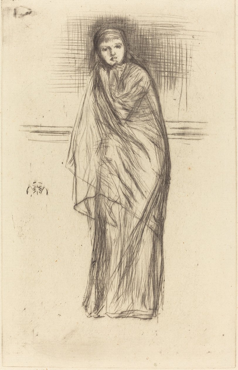 Malli lepää, 1870. tekijältä James Abbott McNeill Whistler