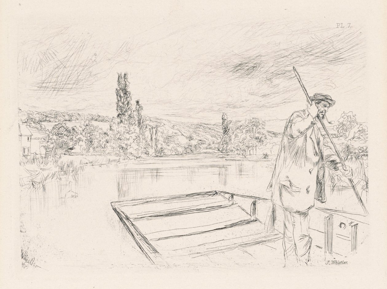El Punt, 1861 publicat 1862. finlandès tekijältä James Abbott McNeill Whistler