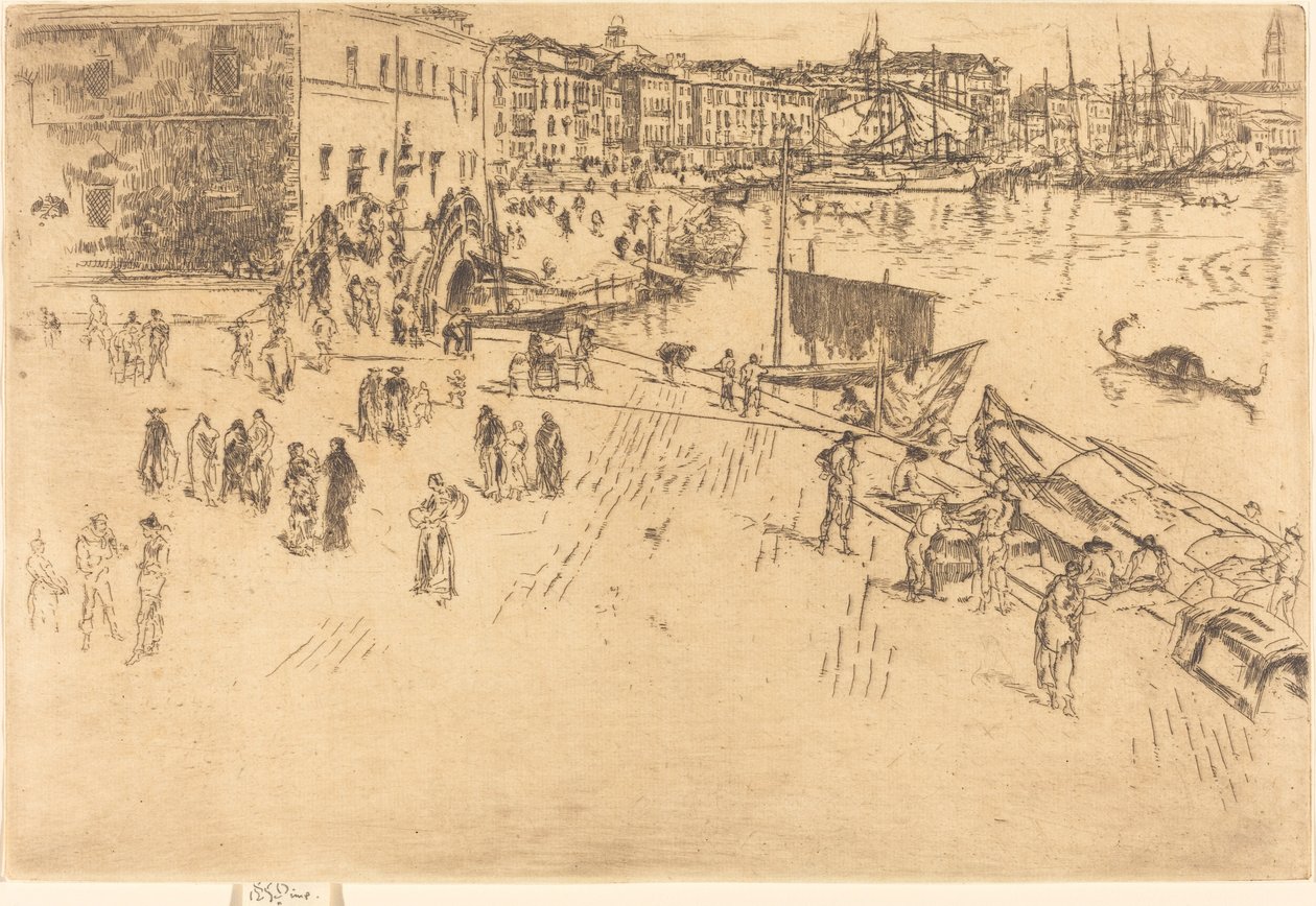 The Riva, No.I, 18791880. tekijältä James Abbott McNeill Whistler
