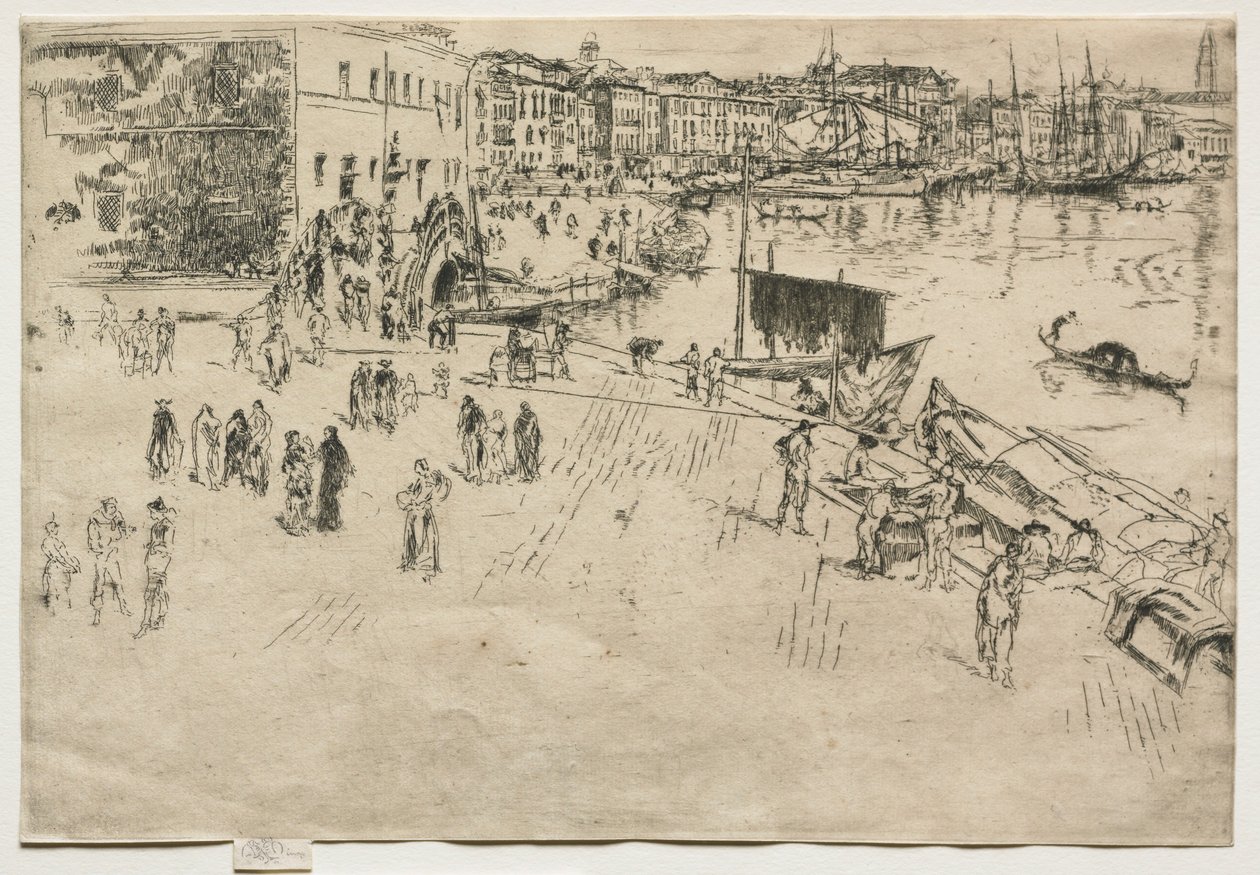 The Riva, nro 1, 1880. tekijältä James Abbott McNeill Whistler