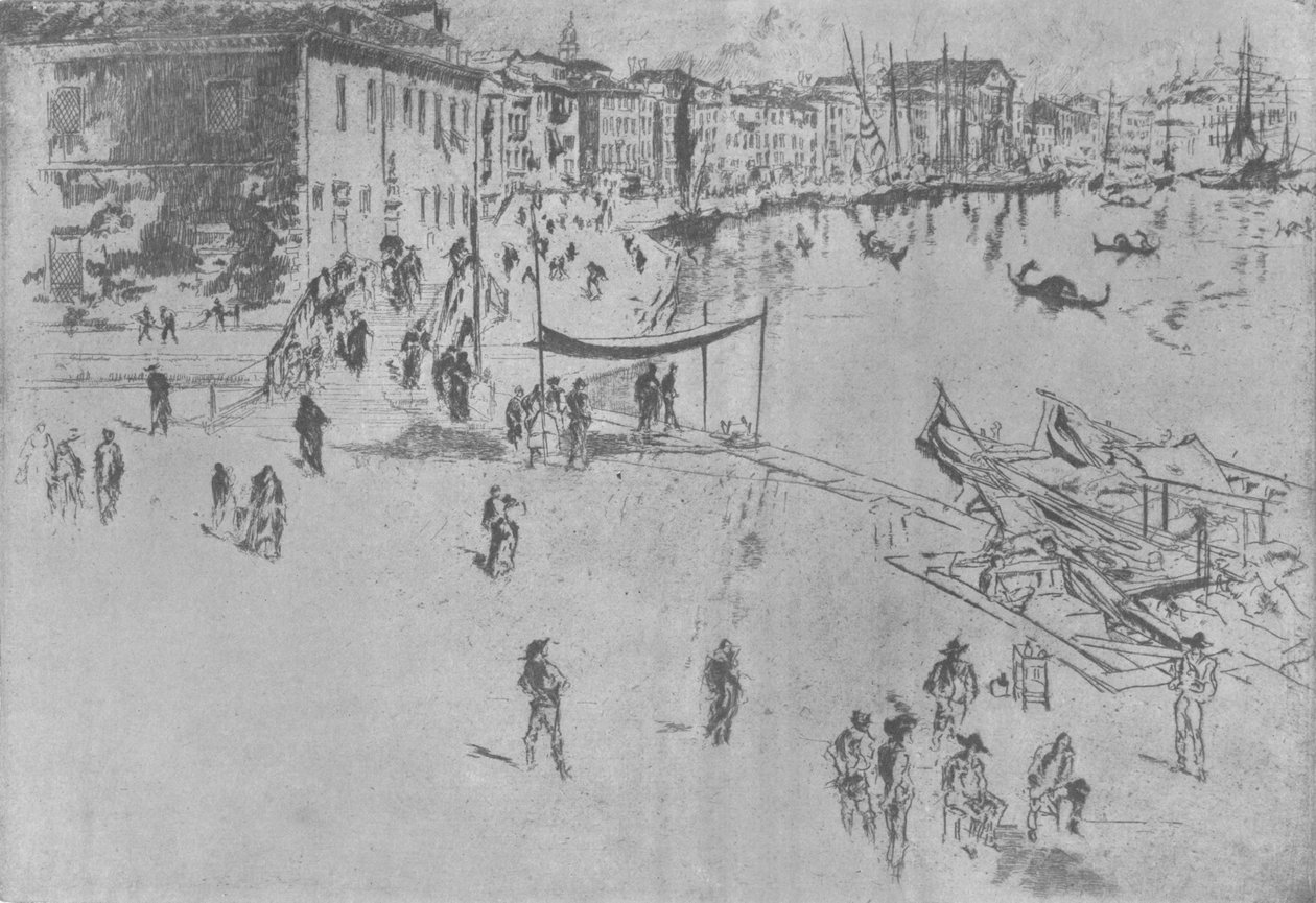 Riva, numero kaksi, c1880, 1904 tekijältä James Abbott McNeill Whistler