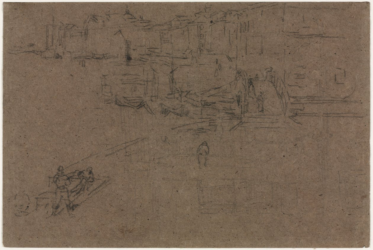 Riva, Venetsia. tekijältä James Abbott McNeill Whistler