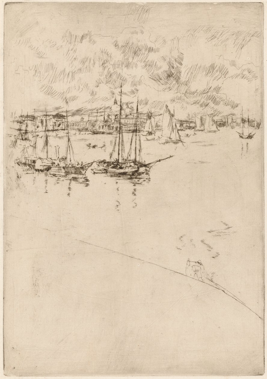 The Steamboat, Venetsia, 18791880. tekijältä James Abbott McNeill Whistler