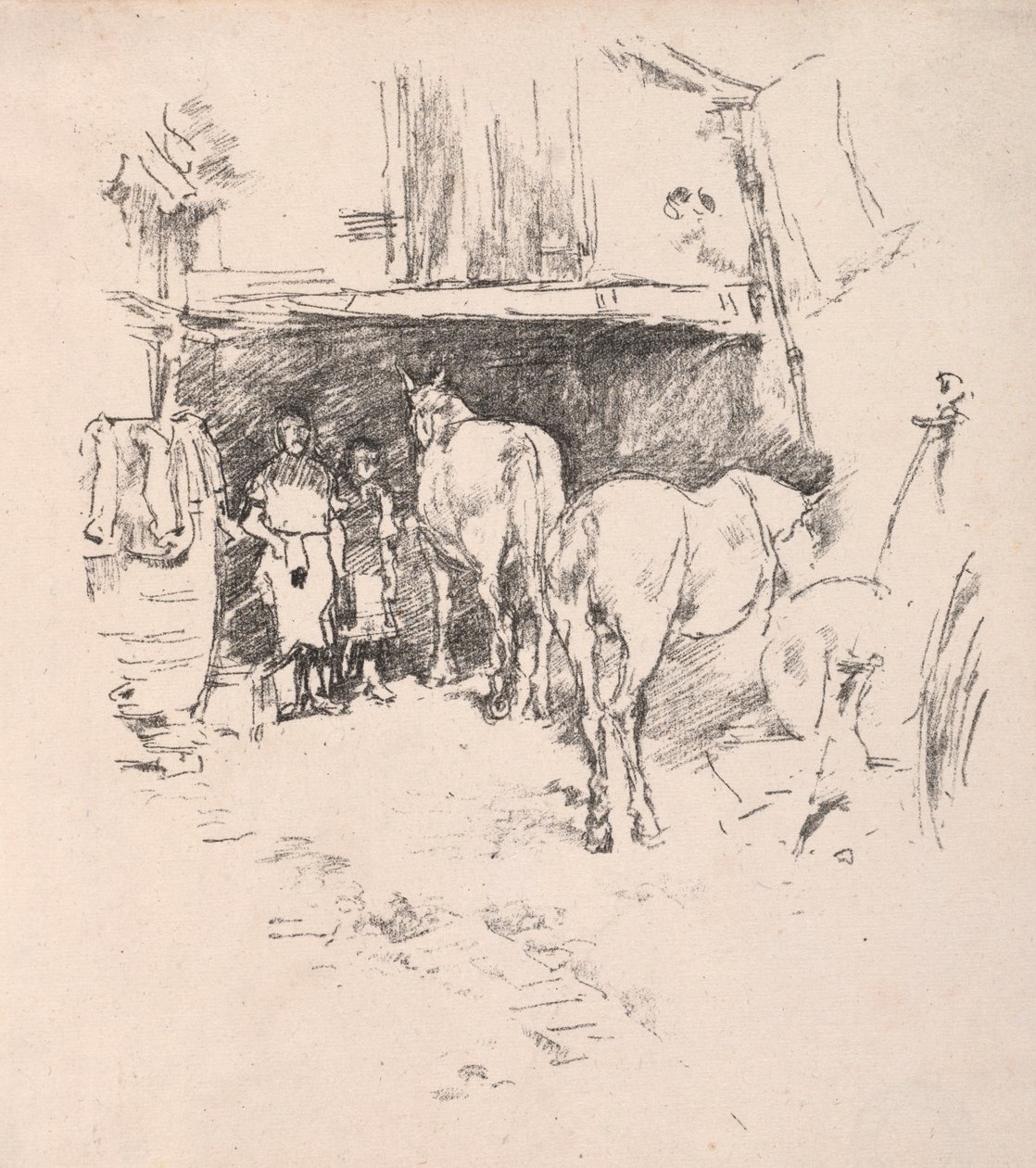 Portaat, Luxemburgin puutarha. tekijältä James Abbott McNeill Whistler