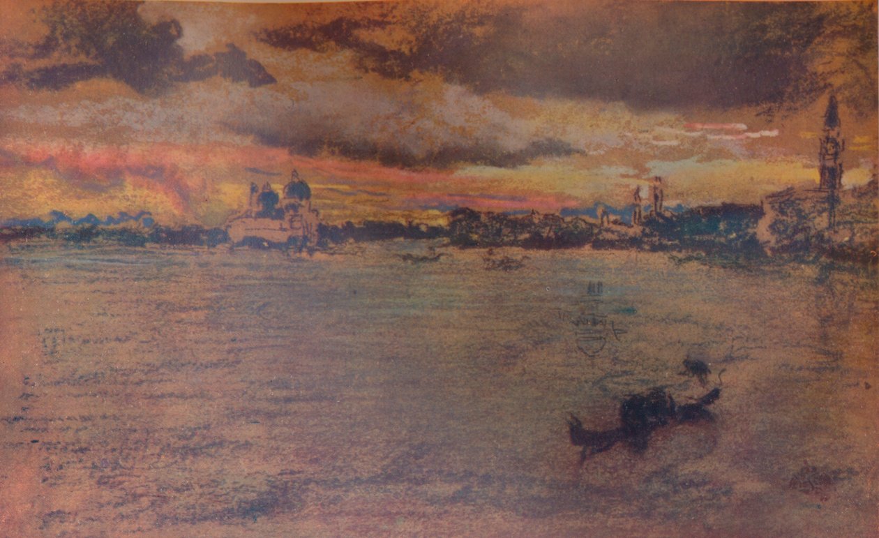 Myrsky, auringonlasku, 1880, 1904 tekijältä James Abbott McNeill Whistler