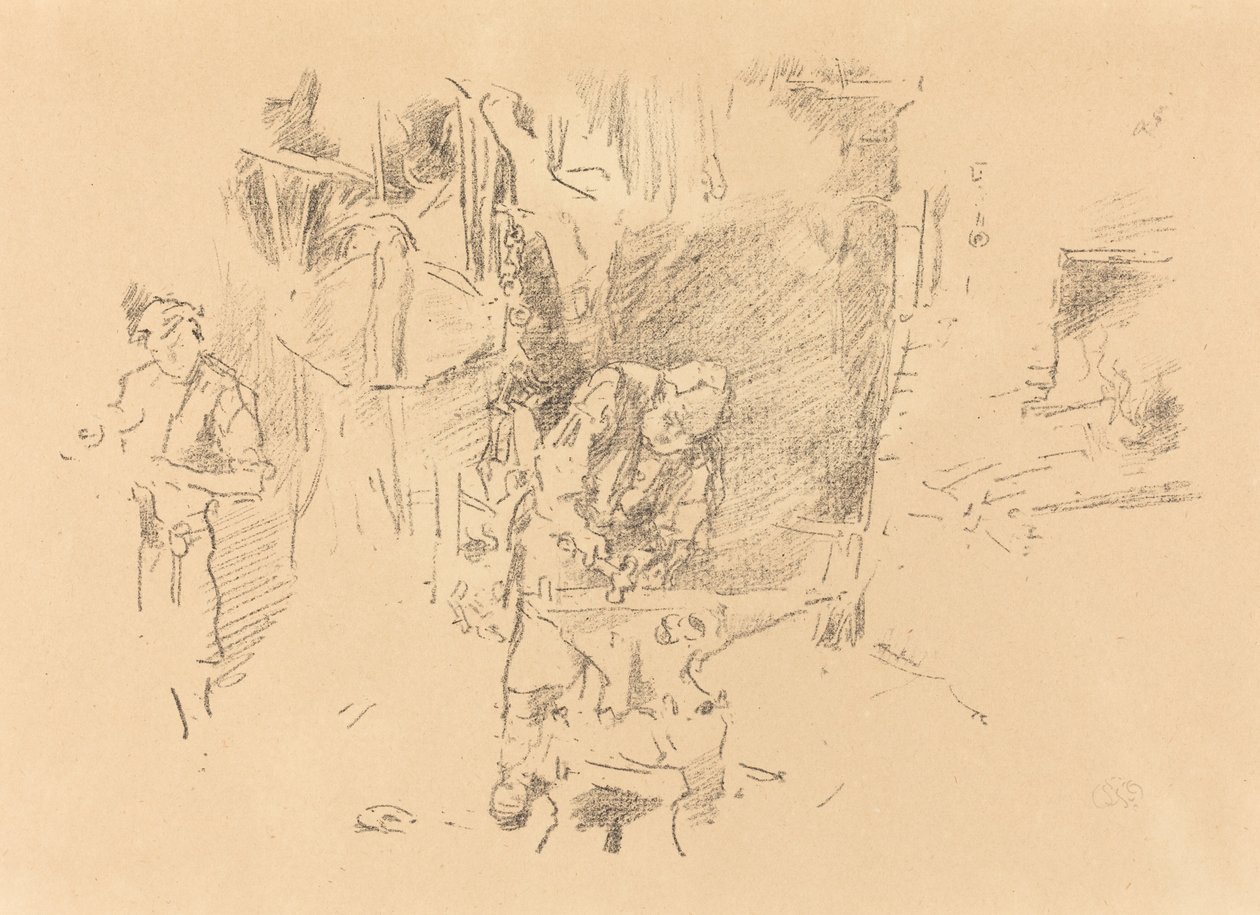 Aurinkoinen paja, 1895. tekijältä James Abbott McNeill Whistler