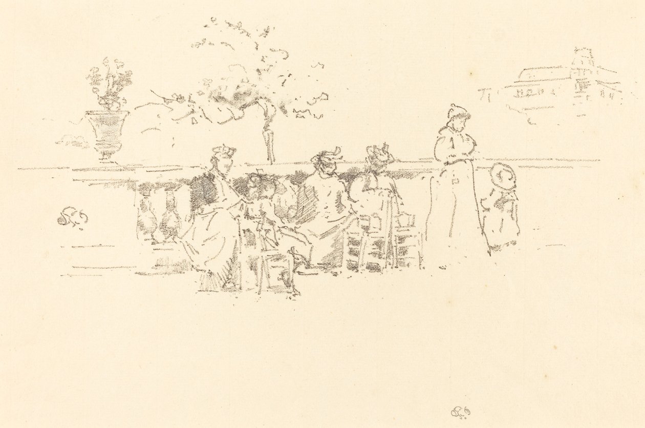 The Terrace, Luxemburg, 1894. tekijältä James Abbott McNeill Whistler
