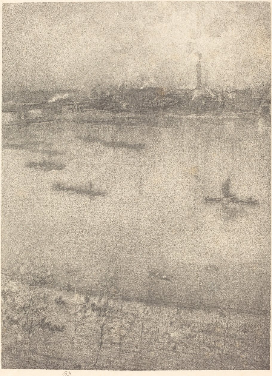 Thames, 1896. tekijältä James Abbott McNeill Whistler