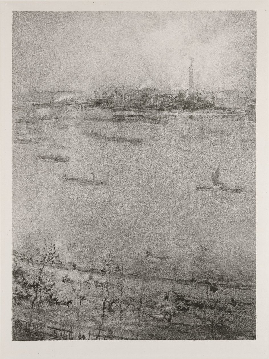 Thames, 1896 tekijältä James Abbott McNeill Whistler