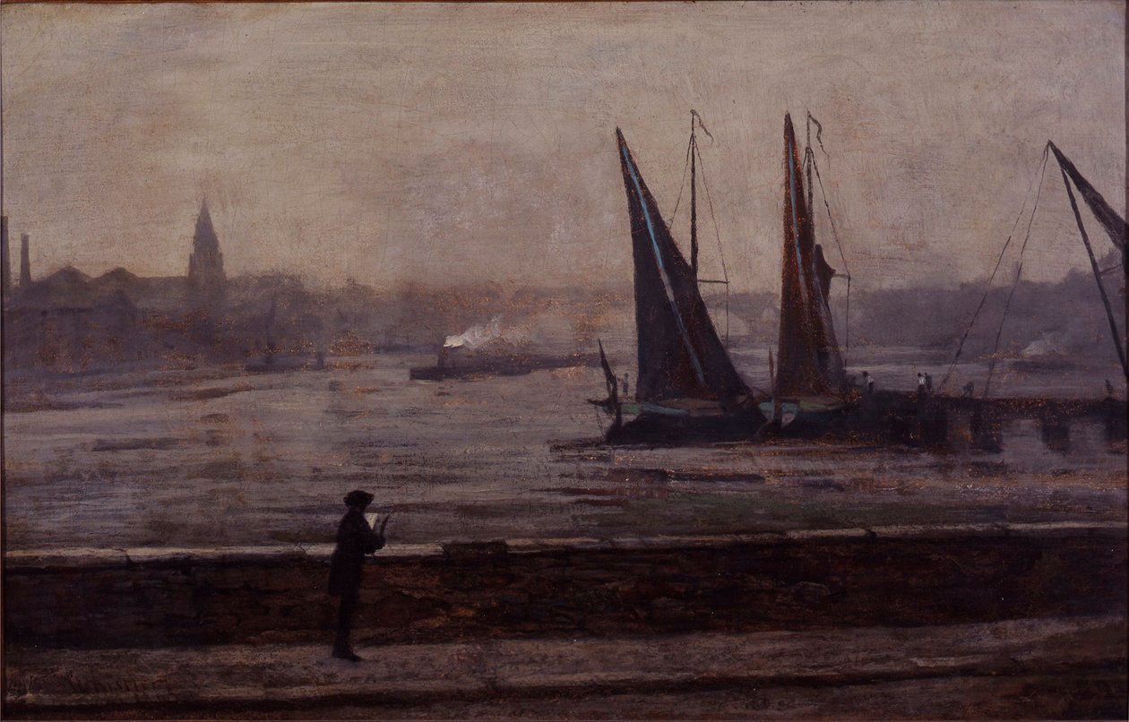 Thames Battersean sillalta tekijältä James Abbott McNeill Whistler