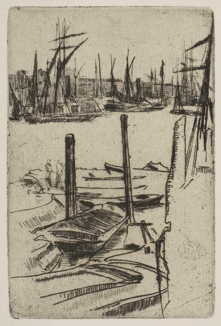 Pieni allas, [1879]. tekijältä James Abbott McNeill Whistler