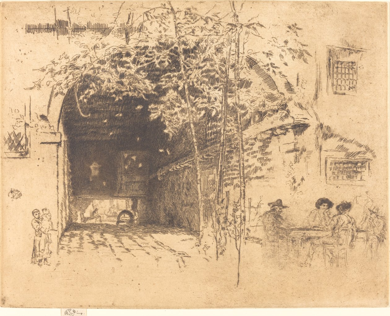 Lautta, nro II, 1880. tekijältä James Abbott McNeill Whistler