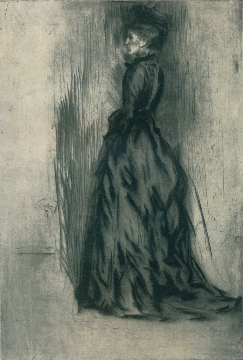 Samettimekko Frances Leyland, c1873, 1904 tekijältä James Abbott McNeill Whistler
