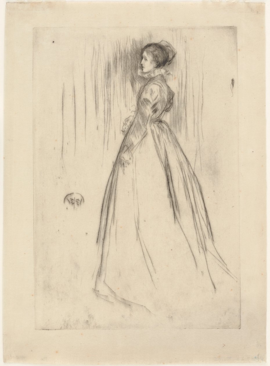 Samettipuku, rouva Leyland, 1873. tekijältä James Abbott McNeill Whistler