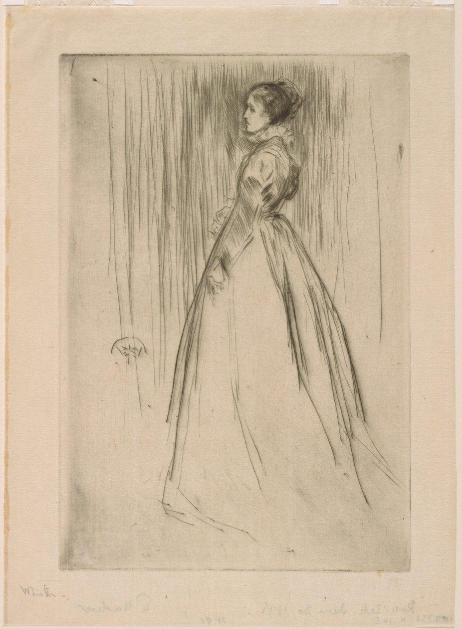 Samettipuku, rouva Leyland, 1873. tekijältä James Abbott McNeill Whistler