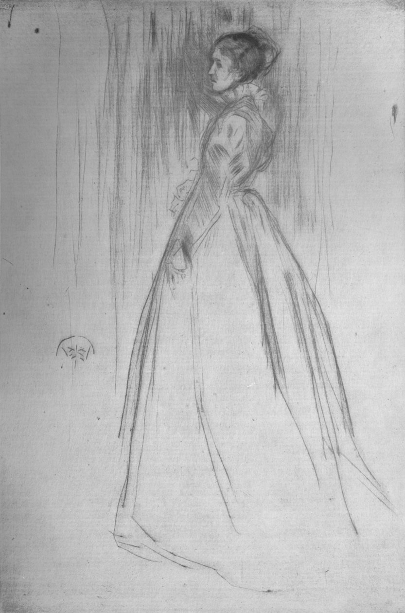 Samettipuku, rouva Leyland, 1873, 1904 tekijältä James Abbott McNeill Whistler