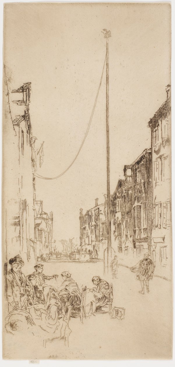 Venetsialainen masto, 1879-1880. tekijältä James Abbott McNeill Whistler