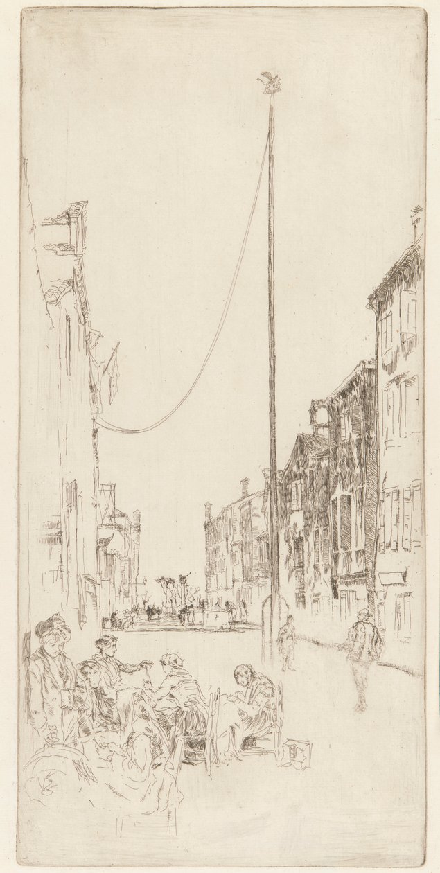 Venetsialainen masto, 1879-1880. tekijältä James Abbott McNeill Whistler