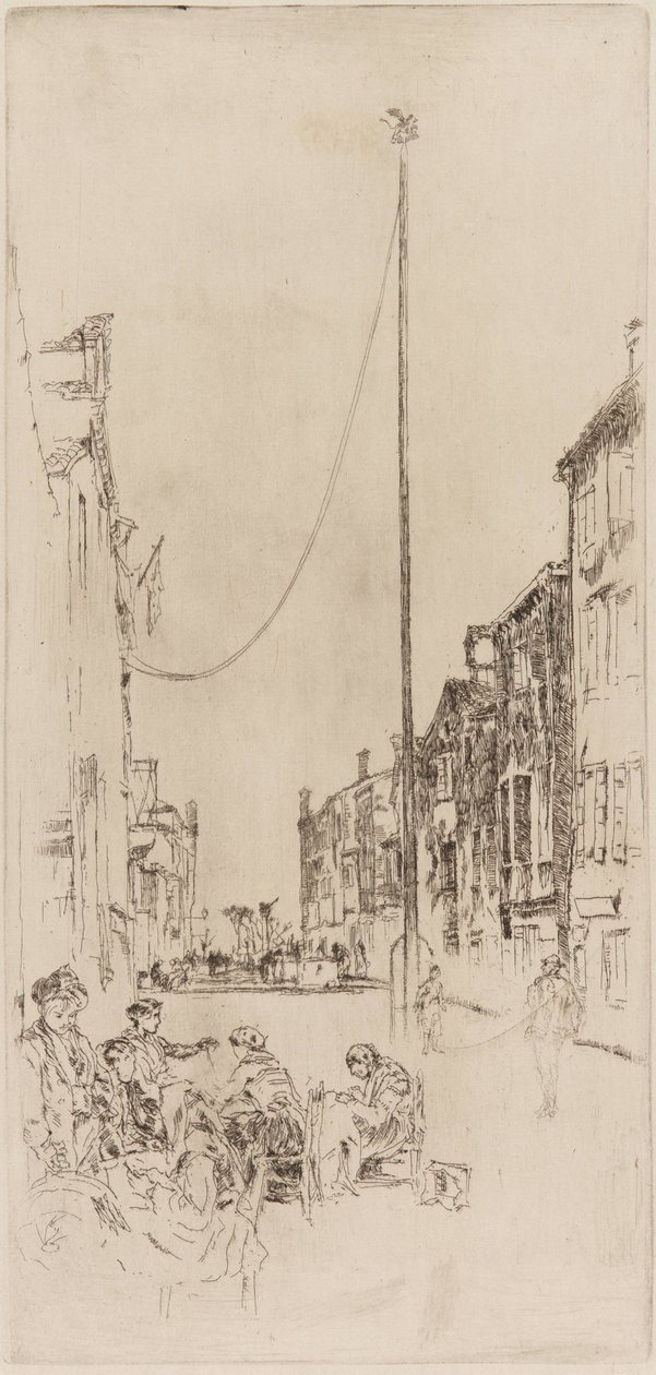 Venetsialainen masto, 1879-1880. tekijältä James Abbott McNeill Whistler