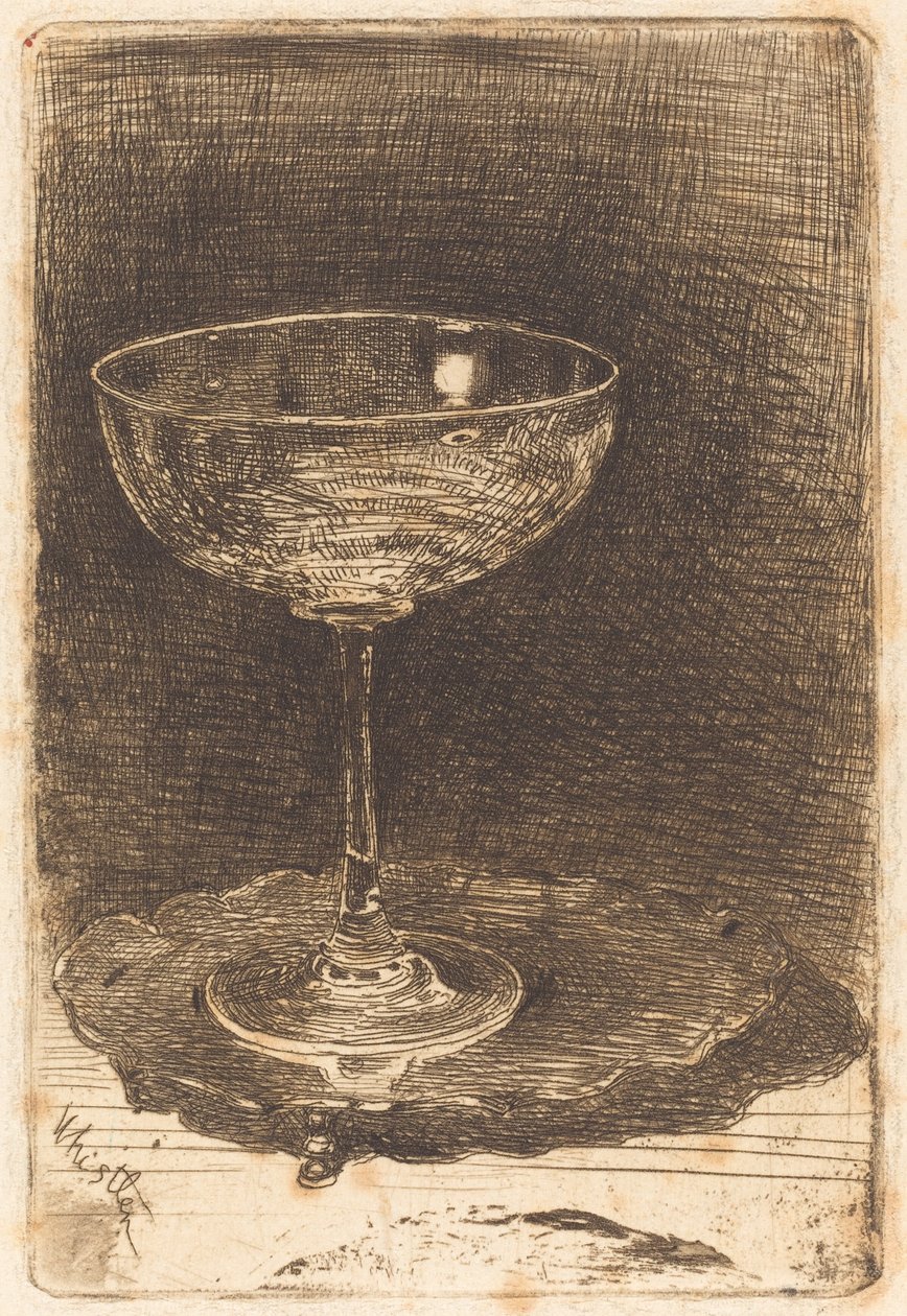 Viinilasi, 1858. tekijältä James Abbott McNeill Whistler