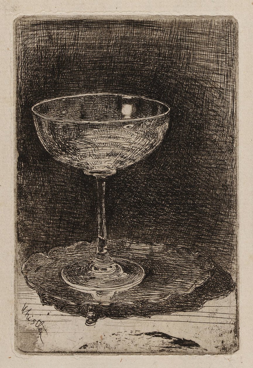Viinilasi, 1858. tekijältä James Abbott McNeill Whistler