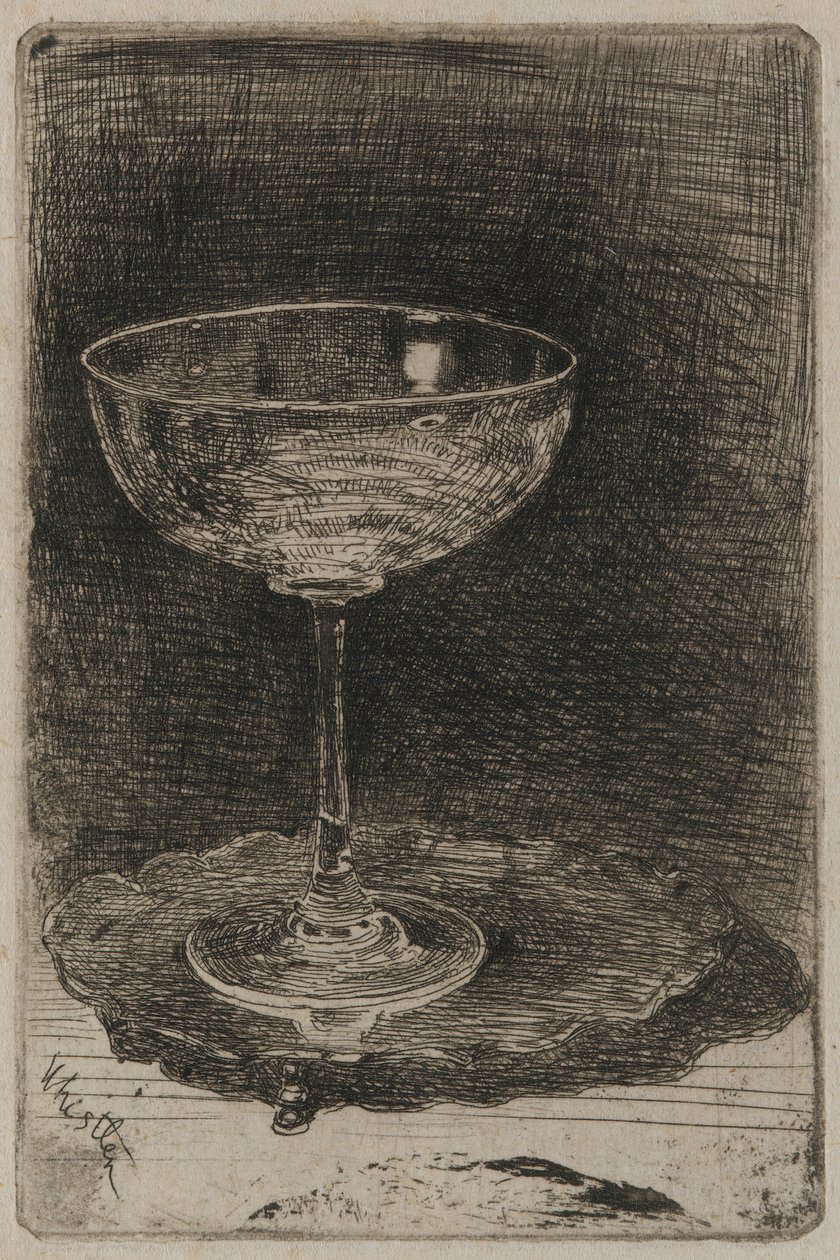 Viinilasi, 1858. tekijältä James Abbott McNeill Whistler