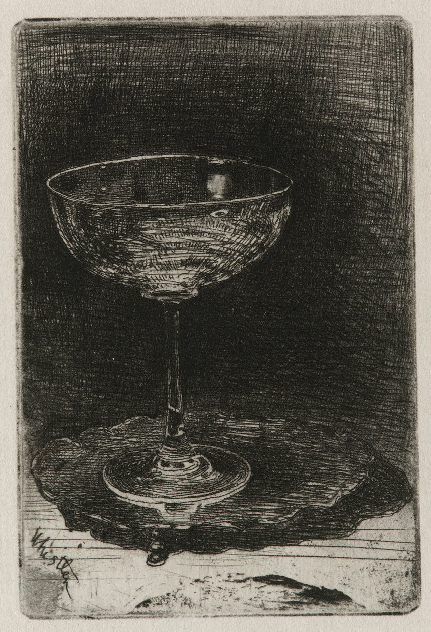 Viinilasi, 1858. tekijältä James Abbott McNeill Whistler