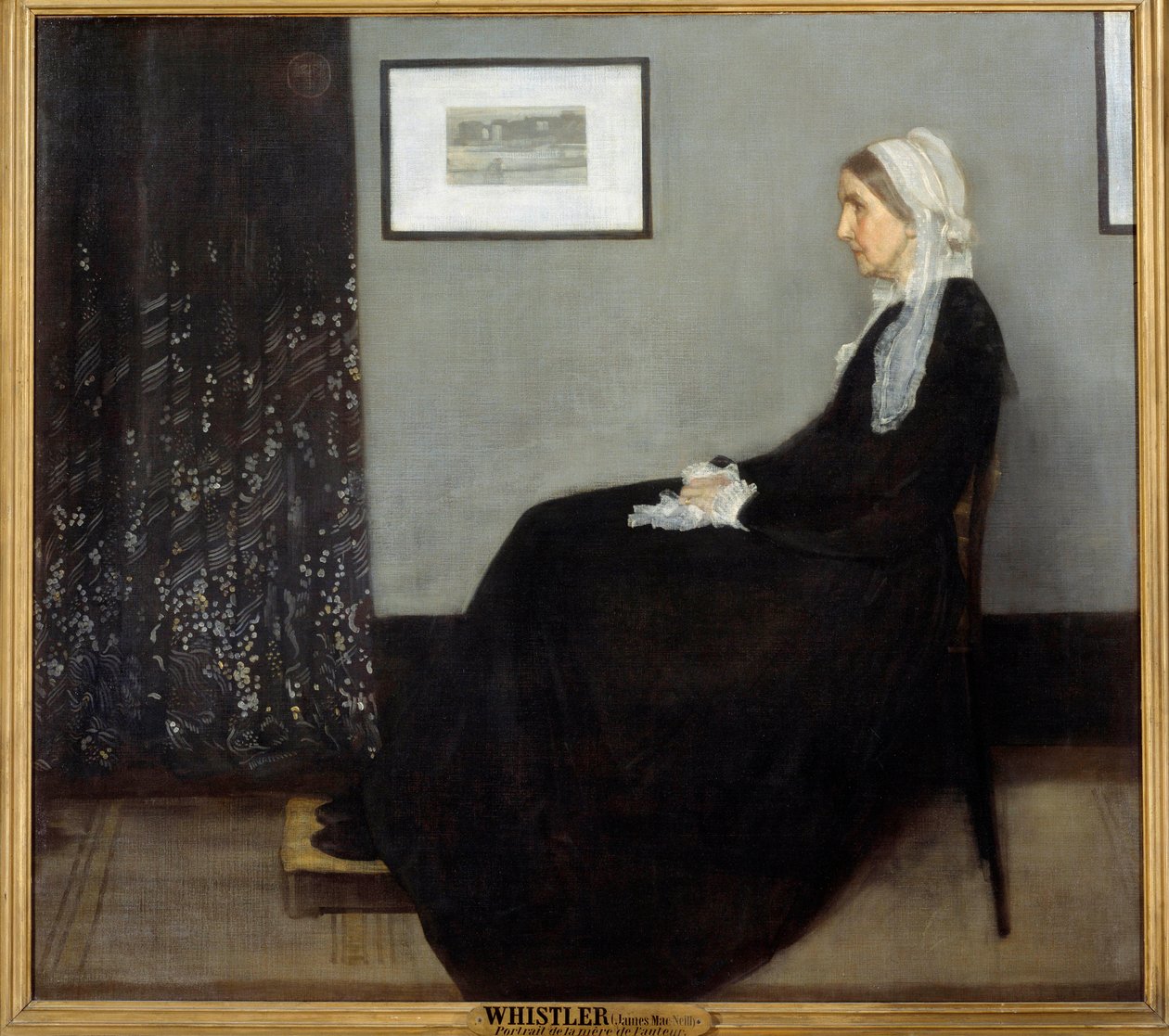 Taiteilijan äiti tai sovitus harmaalla ja mustalla nro 1 tekijältä James Abbott McNeill Whistler