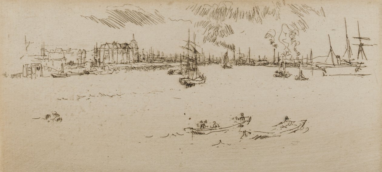 Tilbury, 1887. tekijältä James Abbott McNeill Whistler