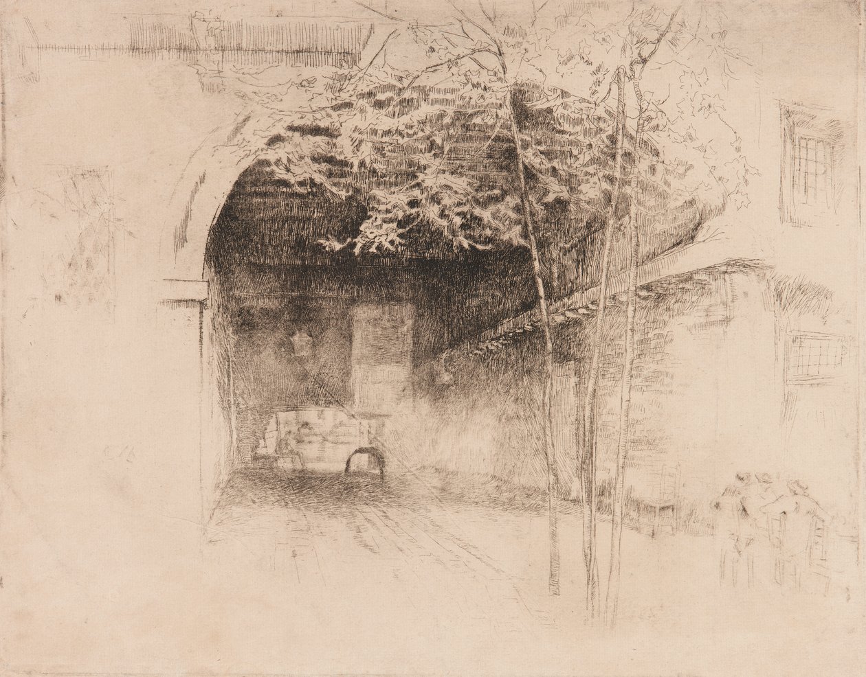 Lautta, 1879-1880. tekijältä James Abbott McNeill Whistler